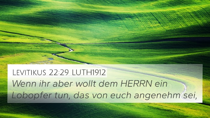 Levitikus 22:29 LUTH1912 Bible Verse Image