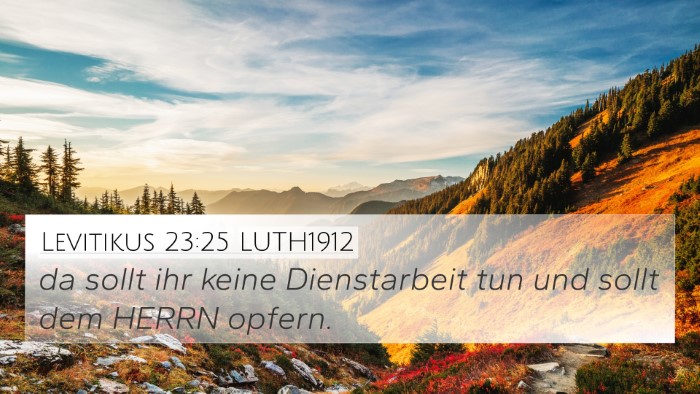 Levitikus 23:25 LUTH1912 Bible Verse Image