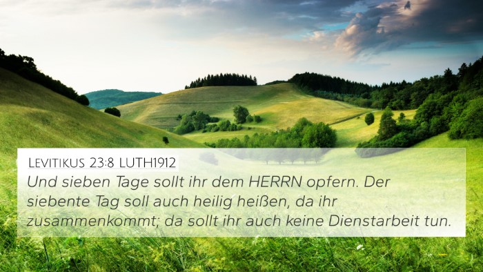 Levitikus 23:8 LUTH1912 Bible Verse Image