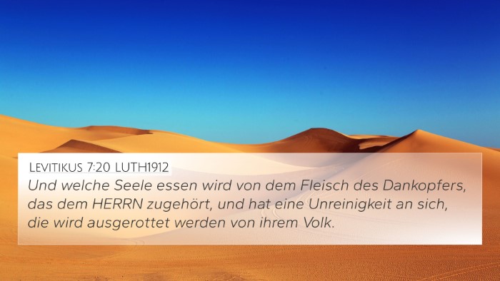 Levitikus 7:20 LUTH1912 Bible Verse Image