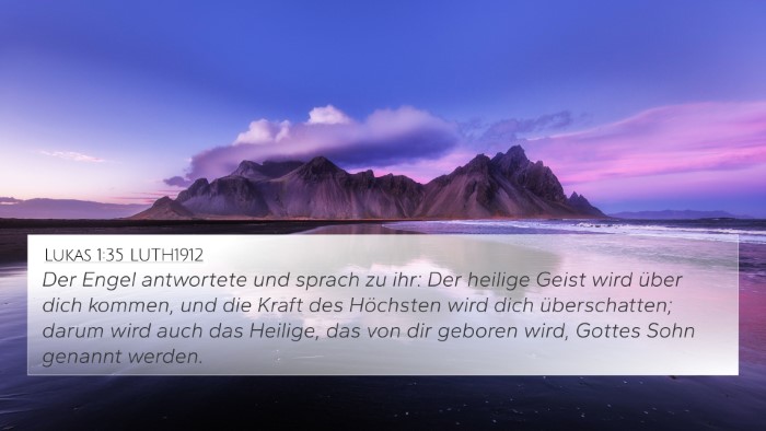 Lukas 1:35 LUTH1912 Bible Verse Image