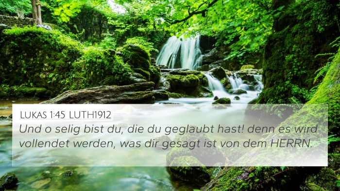Lukas 1:45 LUTH1912 Bible Verse Image