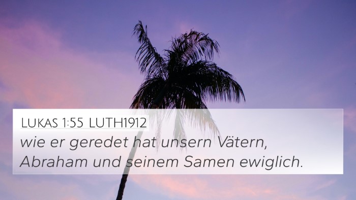 Lukas 1:55 LUTH1912 Bible Verse Image