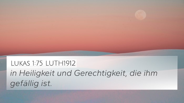 Lukas 1:75 LUTH1912 Bible Verse Image