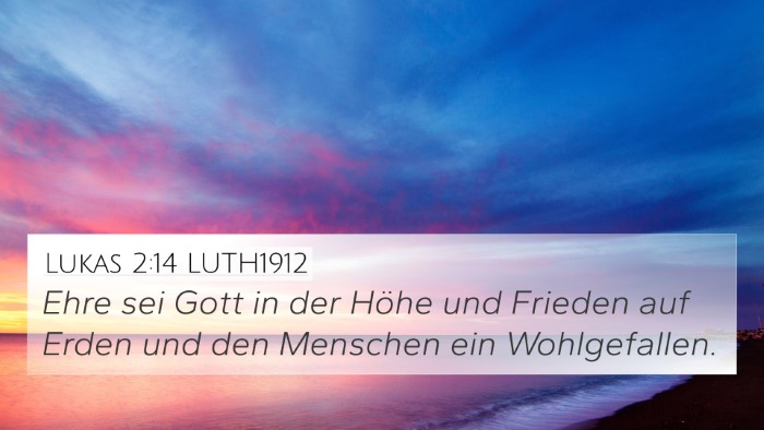 Lukas 2:14 LUTH1912 Bible Verse Image