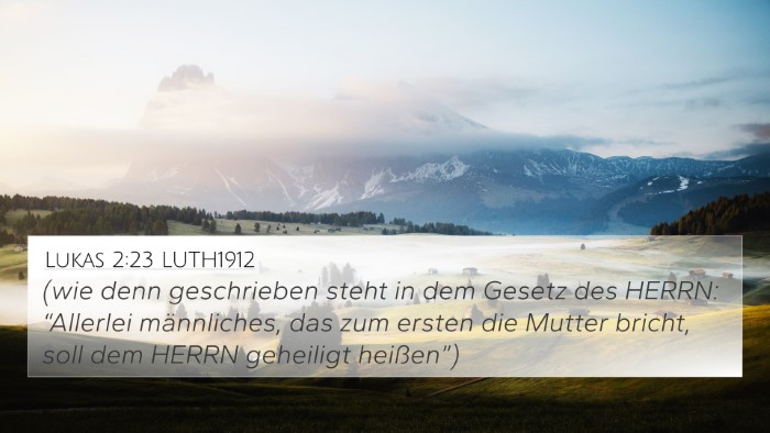 Lukas 2:23 LUTH1912 Bible Verse Image