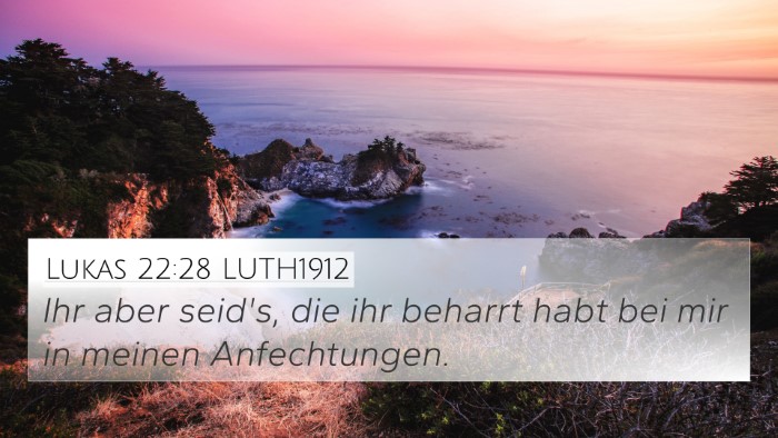 Lukas 22:28 LUTH1912 Bible Verse Image
