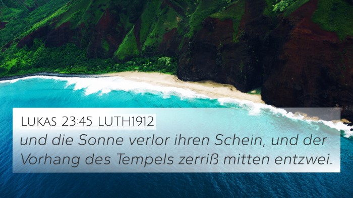 Lukas 23:45 LUTH1912 4K Wallpaper - und die Sonne verlor ihren Schein, und der - 4K Wallpaper Bible Verse