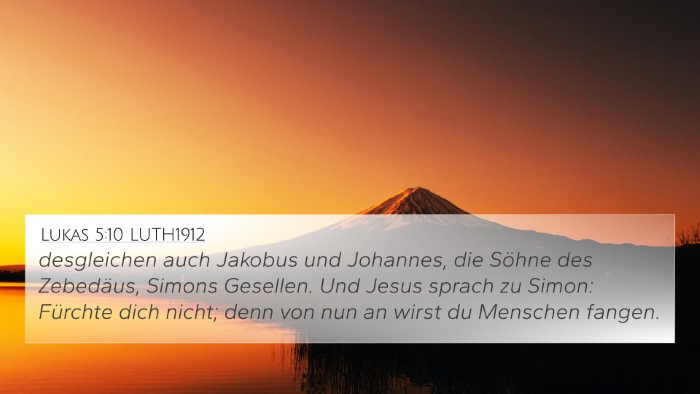 Lukas 5:10 LUTH1912 Bible Verse Image