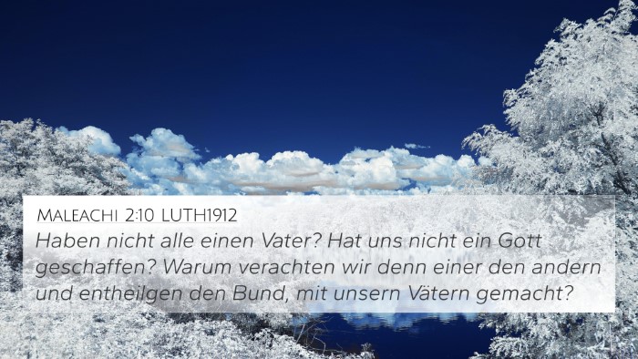 Maleachi 2:10 LUTH1912 Bible Verse Image