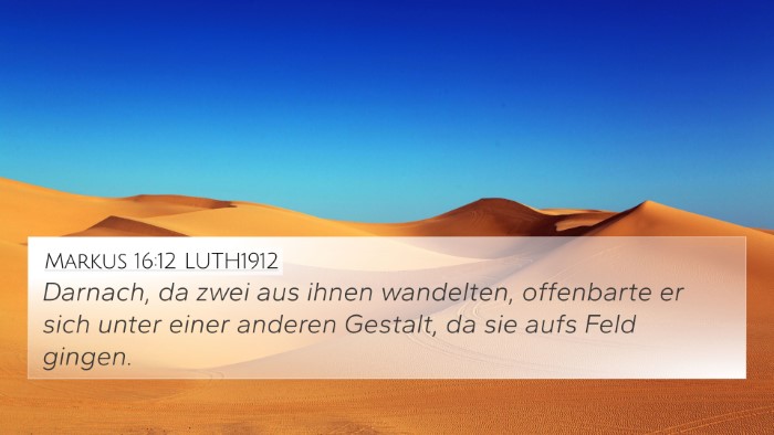 Markus 16:12 LUTH1912 Bible Verse Image