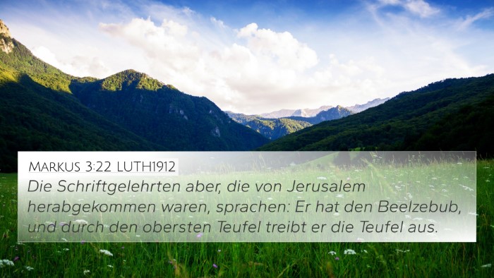 Markus 3:22 LUTH1912 Bible Verse Image