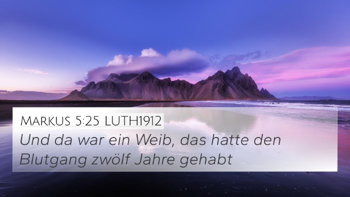 Markus 5:25 LUTH1912 Bible Verse Image
