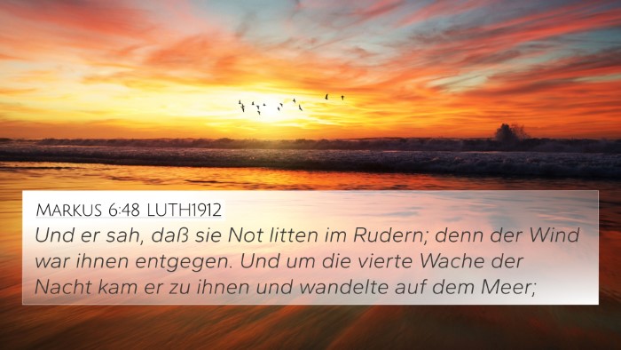 Markus 6:48 LUTH1912 Bible Verse Image