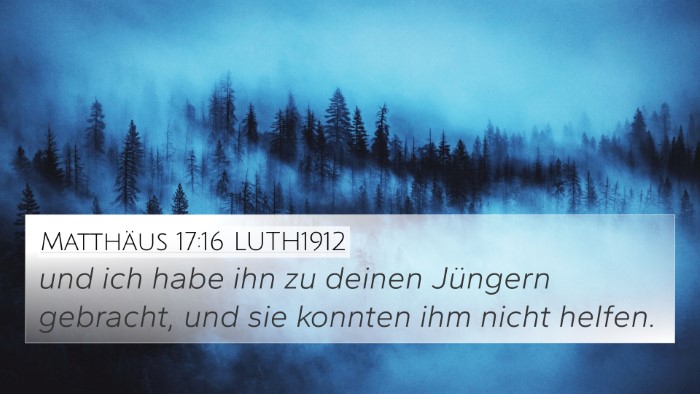 Matthäus 17:16 LUTH1912 Bible Verse Image