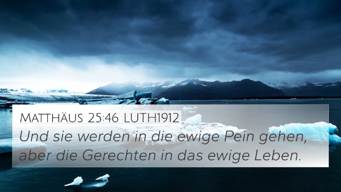 Matthäus 25:46 LUTH1912 Bible Verse Image