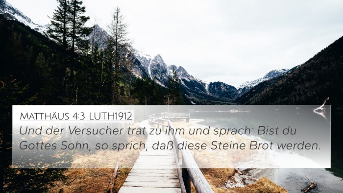 Matthäus 4:3 LUTH1912 Bible Verse Image