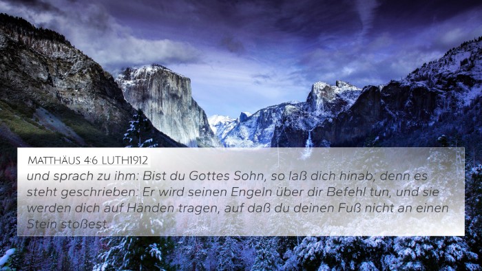 Matthäus 4:6 LUTH1912 Bible Verse Image