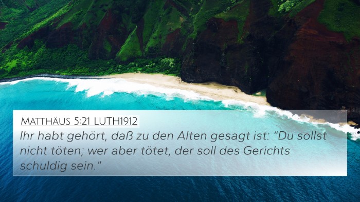 Matthäus 5:21 LUTH1912 Bible Verse Image