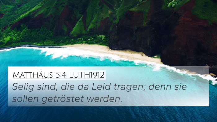 Matthäus 5:4 LUTH1912 Bible Verse Image