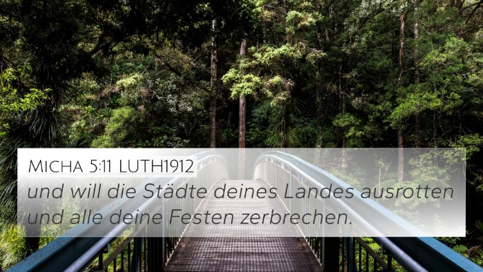 Micha 5:11 LUTH1912 Bible Verse Image