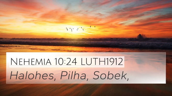 Nehemia 10:24 LUTH1912 4K Wallpaper - Halohes, Pilha, - 4K Wallpaper Bible Verse