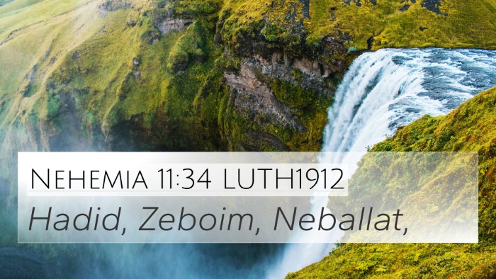 Nehemia 11:34 LUTH1912 Bible Verse Image