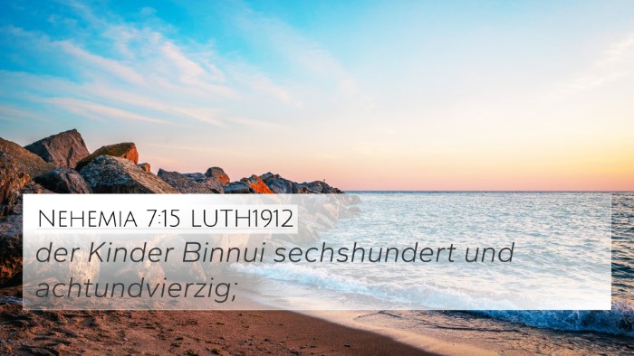 Nehemia 7:15 LUTH1912 Bible Verse Image