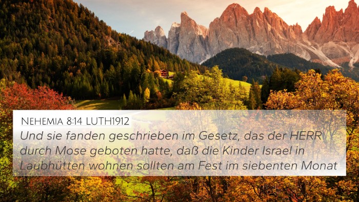 Nehemia 8:14 LUTH1912 Bible Verse Image