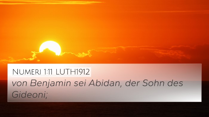 Numeri 1:11 LUTH1912 Bible Verse Image