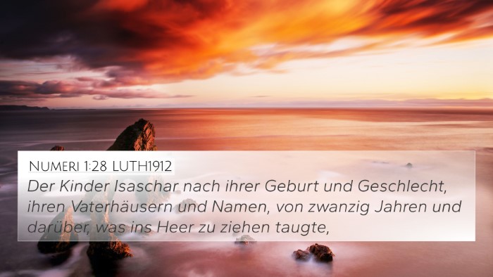 Numeri 1:28 LUTH1912 Bible Verse Image