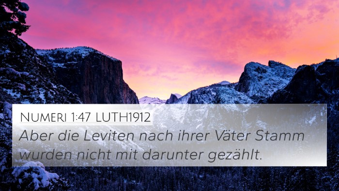 Numeri 1:47 LUTH1912 Bible Verse Image