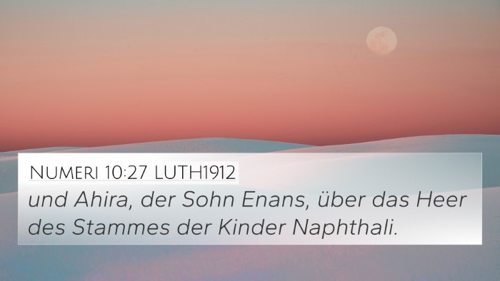 Numeri 10:27 LUTH1912 Bible Verse Image