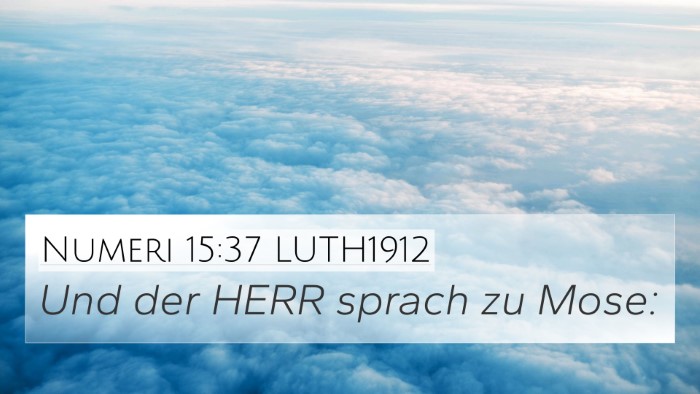 Numeri 15:37 LUTH1912 Bible Verse Image