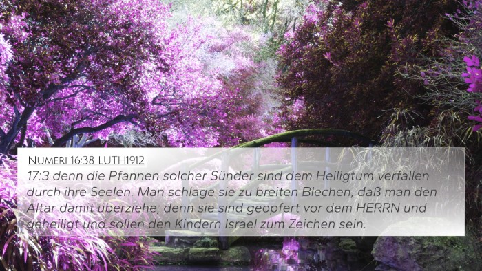 Numeri 16:38 LUTH1912 Bible Verse Image