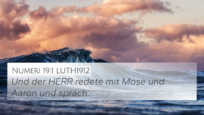 Numeri 19:1 LUTH1912 4K Wallpaper - Und der HERR redete mit Mose und Aaron und - 4K Wallpaper Bible Verse