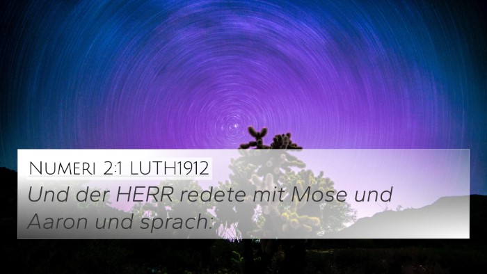 Numeri 2:1 LUTH1912 Bible Verse Image