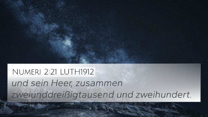 Numeri 2:21 LUTH1912 4K Wallpaper - und sein Heer, zusammen zweiunddreißigtausend - 4K Wallpaper Bible Verse