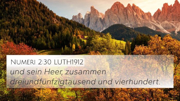 Numeri 2:30 LUTH1912 4K Wallpaper - und sein Heer, zusammen dreiundfünfzigtausend - 4K Wallpaper Bible Verse