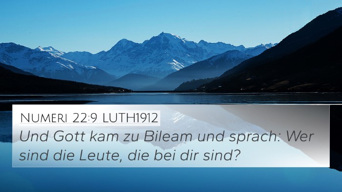 Numeri 22:9 LUTH1912 4K Wallpaper - Und Gott kam zu Bileam und sprach: Wer sind die - 4K Wallpaper Bible Verse