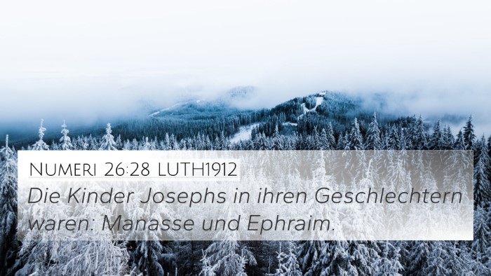 Numeri 26:28 LUTH1912 Bible Verse Image