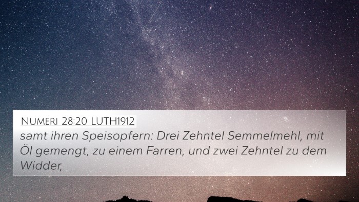 Numeri 28:20 LUTH1912 Bible Verse Image