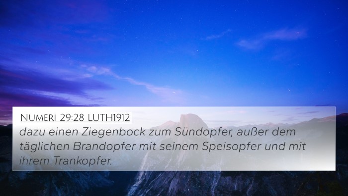 Numeri 29:28 LUTH1912 4K Wallpaper - dazu einen Ziegenbock zum Sündopfer, außer dem - 4K Wallpaper Bible Verse