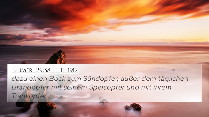 Numeri 29:38 LUTH1912 4K Wallpaper - dazu einen Bock zum Sündopfer, außer dem - 4K Wallpaper Bible Verse