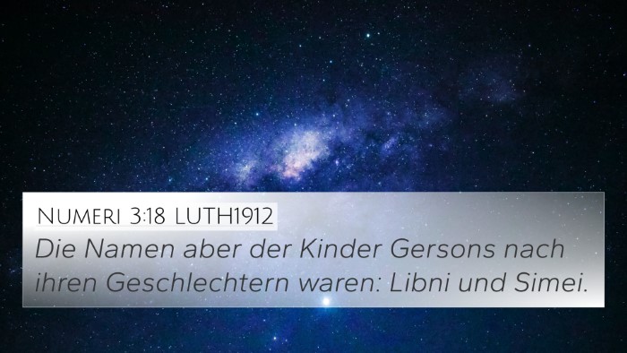Numeri 3:18 LUTH1912 Bible Verse Image