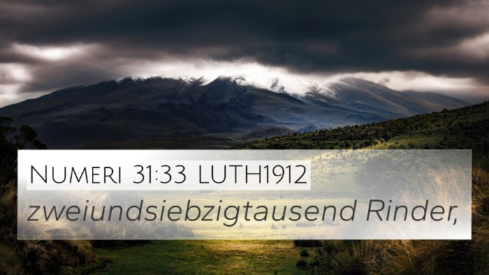 Numeri 31:33 LUTH1912 4K Wallpaper - zweiundsiebzigtausend - 4K Wallpaper Bible Verse