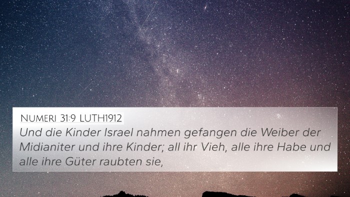 Numeri 31:9 LUTH1912 Bible Verse Image