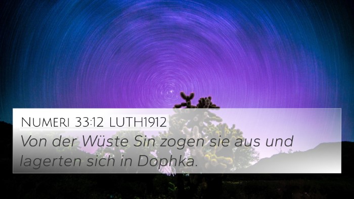 Numeri 33:12 LUTH1912 4K Wallpaper - Von der Wüste Sin zogen sie aus und lagerten - 4K Wallpaper Bible Verse