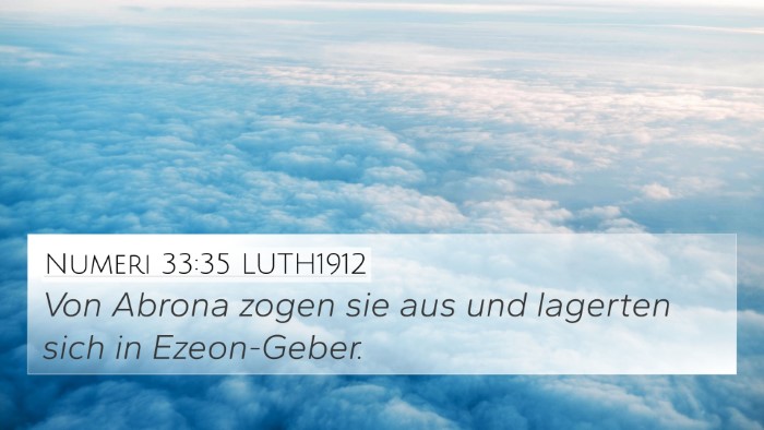 Numeri 33:35 LUTH1912 Bible Verse Image