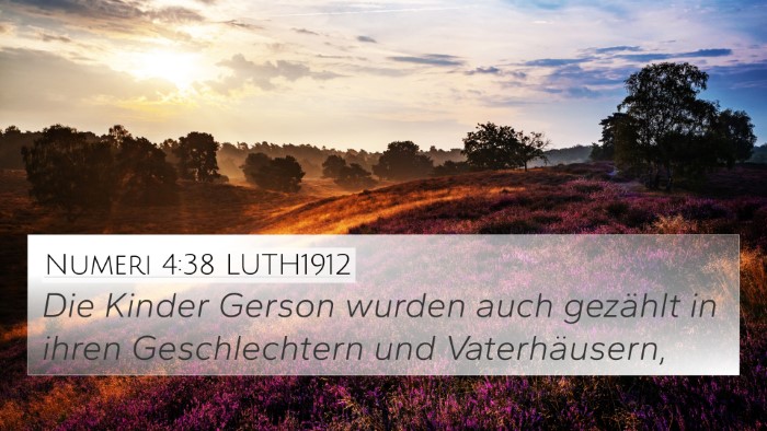 Numeri 4:38 LUTH1912 Bible Verse Image